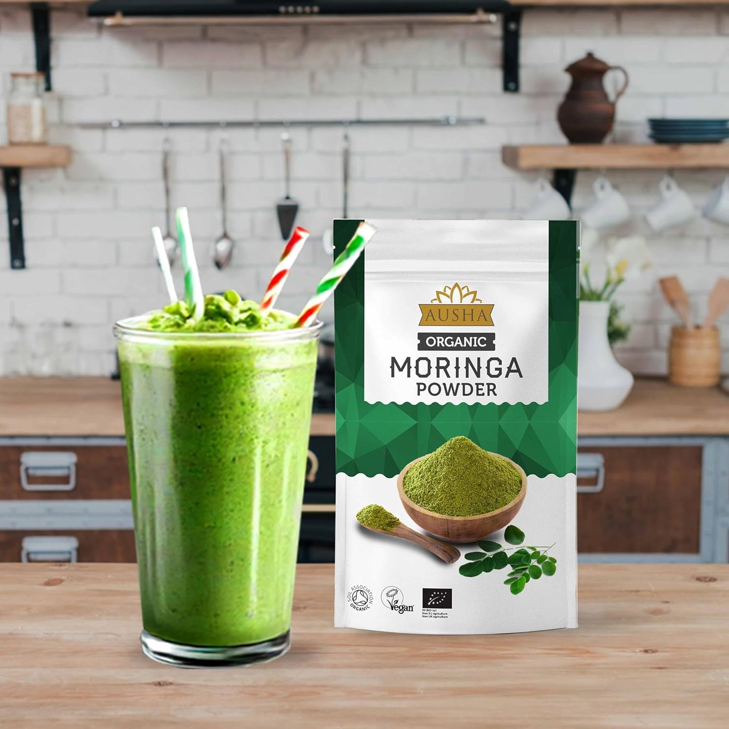 Moringa Leaf Powder 500g - Ausha Organic