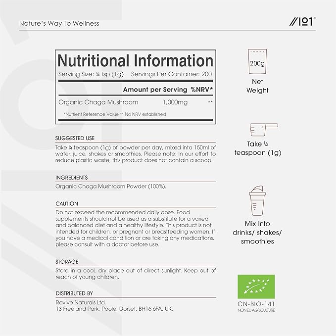 Chaga Mushroom Powder - 200g