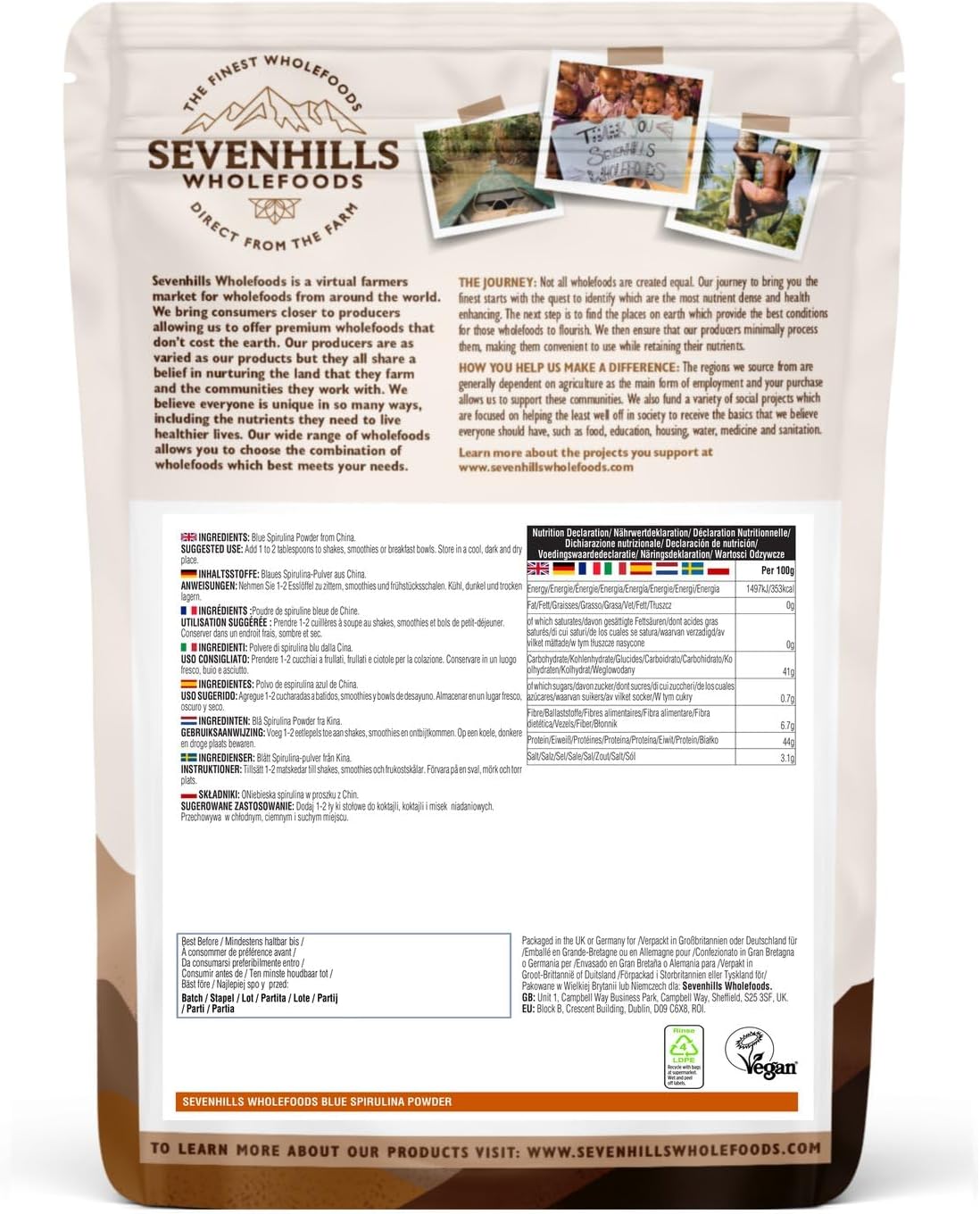 Spirulina Blue (Phycocyanin) Powder – 50g