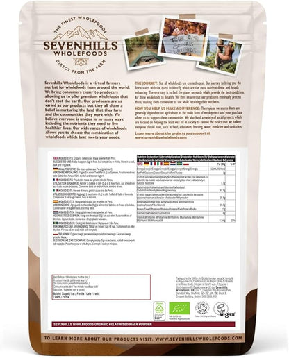 Maca Powder 500g - Sevenhills Organic Gelatinised